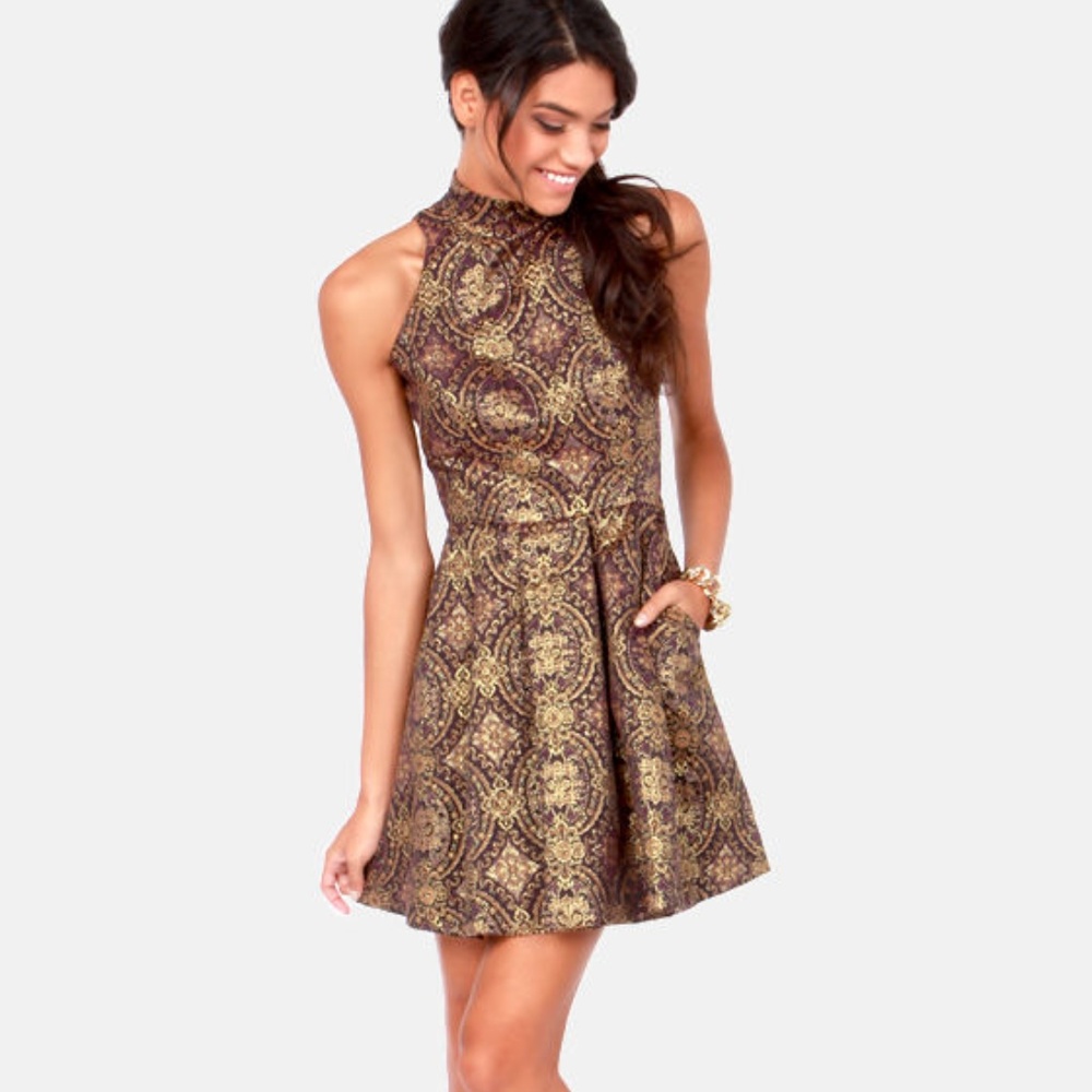 Barker Brocade Dress